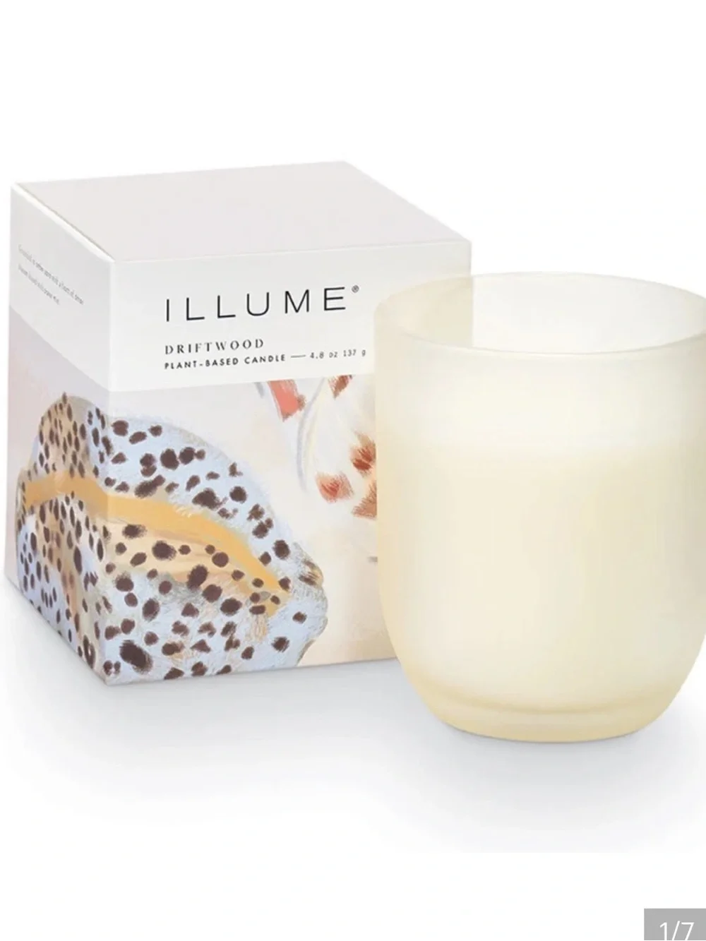 ILLUME Driftwood Baby Boxed Glass  4.8 Oz Candle Set of 2